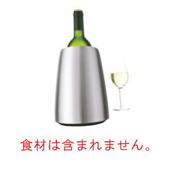 食材は含まれません。 【外寸】φ150×H205mm 【重量】840g 【材質】ステンレス本体／18-0、ブラック本体／ABS樹脂、フタ／ABS樹脂（耐熱温度：80℃） ●水も氷も使わないスマートなワインクーラー。 ● 繰り返し使える保冷パック「ラピッドアイス」のみを畳んで冷凍庫に保管し、使うときはボトルの形に広げるだけでOK。 ●直径7～8cmのワインボトルに対応。 店舗用識別コード：1532170