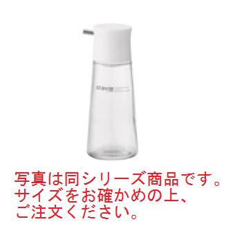 写真は同シリーズ商品です。サイズをお確かめの上、ご注文ください。 洋食・和食・イタリアン、様々な食事に合う機能とデザインです。 容器のソーダガラス素材は、臭い移りがしない為、食品の保管に最適です。 【サイズ】φ54mm×H134mm 【材質】本体／ソーダガラス　フタ／AS樹脂 注ぎ口／18-8ステンレス、 パッキン／シリコン ●切れが良く、液ダレしにくいステンレス製の注ぎ口。