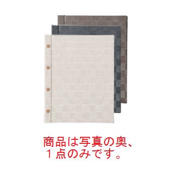 えいむ ホック式チェックメニューブック MB-308 大 ブラウン【メニューブック】【お品書き】【メニューファイル】