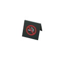 えいむ A型禁煙席 NO SMOKING SI-5 ブラック 65×65【禁煙プレート】【案内プレート】