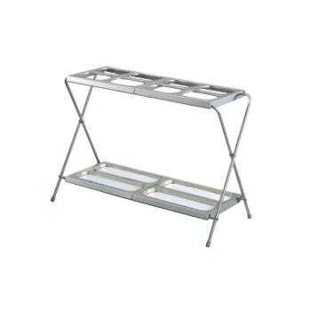 折りたたみ式アンブラー 24本立 YA-03L-SA YSA-24【傘立て】【レインスタンド】【ロビー用品】