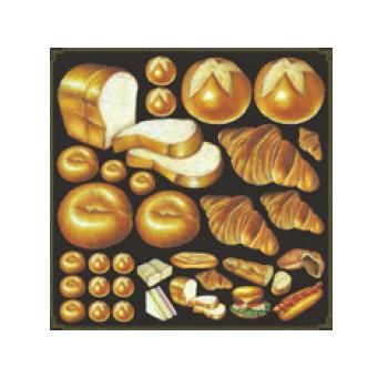 デコレーションシール ミドル パン1 4889【店内ディスプレイ】【看板】【メニューボード】【再剥離シール】【レストランディスプレイ】