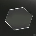 【送料無料】アクリル 六角形 40mm(4cm)×2.5mm【メール便】【クリア】【日本製】【六角】【6角】【ヘキサゴン】【透明】板 材料 DIY パーツ ディ...