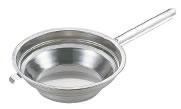 UK　18-8　段付油こし　片手ハンドル20−22cm(パンチ網) 9920202