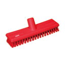デッキブラシ ハードタイプ7041 (通水機能付き) (ハンドル別売) レッド