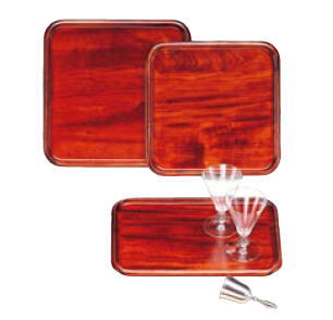 木製 正角盆 (ウレタン塗装) SB-505(小)