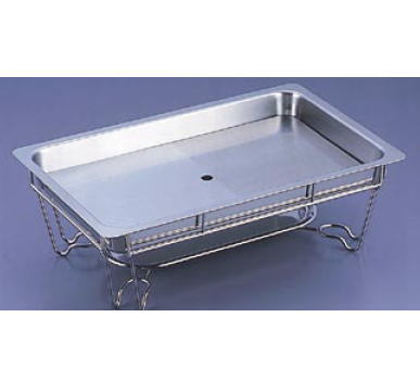 18-8ヴァンセンヌ チェーフィング スタンド (目皿付)【代引き不可】