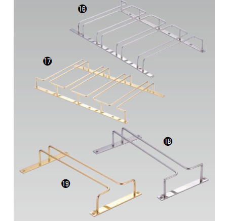 18-8 グラスフレーム 4連 ミラー