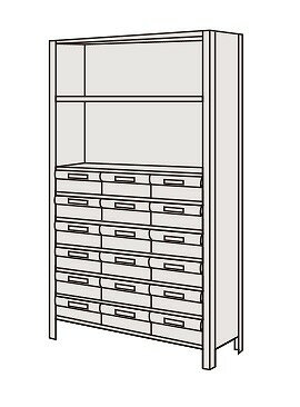 【個人宅配送不可】物品棚LEK型樹脂ボックス LEK1119-18T【代引き不可】