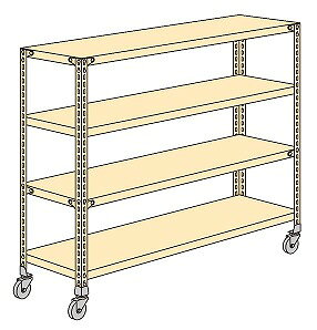 【個人宅配送不可】軽量キャスターラック NWR7144【代引き不可】