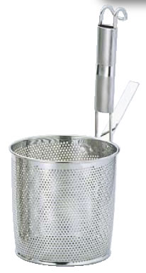 エコクリーンパイプ柄パンチング底平煮ざる L UK18-8 【業務用てぼ】【エコクリーン】【網】【そば う..