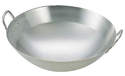 18-8 中華鍋 42cm【鼎】【丸底鍋】【業務用】