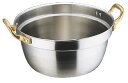 エコクリーン スーパーデンジ 円付鍋 36cm【ステンレス鍋】【電磁調理器対応】【IH対応】【業務用鍋】【両手鍋】【SUPERDENJI】【業務用】