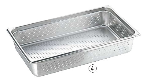 18-8穴明テーブルパン[2] 1/2×40mm 2121AP[2] 【ステンレス穴明ホテルパン】【ステンレス穴明テーブルパン】【18-8ステンレス】【業務用】