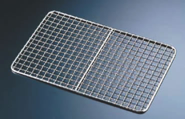 【メール便配送可能】18-8ケーキバット用クリンプ目アミ 8インチ用 【ステンレスケーキバット用網】【ステンレスケーキトレー用網】【クリンプ目網】【18-8ステンレス】【業務用】(3)