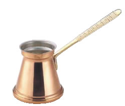 銅 共柄イブリック(籐づる巻) 小(270cc)【フランベカップ】【業務用】