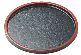 DX丸盆 黒天朱SL 尺2寸 15210440【お盆】【トレイ】【トレー】【会席盆】【業務用】