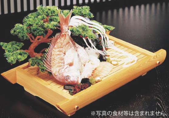 桧 舟型盛台 中【刺身盛器】【業務用】