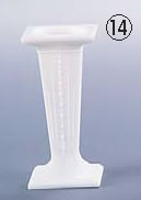 角ウェディング・ケーキピラー ホワイト PP1【ウエディング用品 ランプ キャンドル】【バンケットウェア】【業務用】