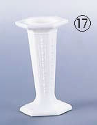 六角ウェディング・ケーキピラー ホワイト PP8130【ウエディング用品 ランプ キャンドル】【バンケットウェア】【業務用】