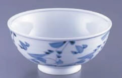 31-AZ22 染付唐草飯碗【美濃焼】【茶碗】【ご飯お椀】【ご飯茶わん】【ご飯器】【業務用】