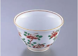 AZ91-4 赤絵千茶】【美濃焼】【湯呑み】【お茶コップ】【コップ】【業務用】