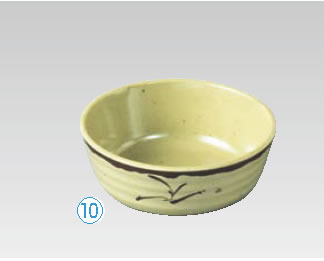 メラミン｢織部｣浅型小鉢OB-11B