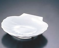 メラミン シェルサイド・ディッシュ 0332 ホワイト 【メラミン食器】【GESSNER】【業務用】