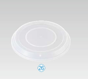 二色三ツ切皿・蓋 SW-125 透明【フタ】【蓋】【業務用】