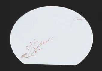 尺3半月枯淡懐石まっと(100枚入) 梅【敷紙】【会席紙】【会席マット】【業務用】