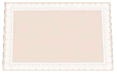 無蛍光和紙テーブルマットレースBベージュ TE-M09(100枚入)M【敷紙】【業務用】