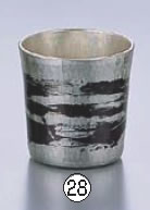 銅錫被 刷毛目ストレートぐい呑 SG010 60cc【業務用】