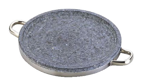 長水 石焼丸型プレート YS-0630D 30cm 【代引き不可】【焼肉プレート】【料理演出用品】【業務用】