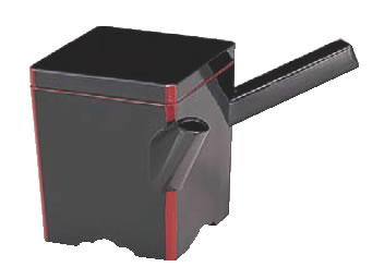 角ゆとう 黒渕朱 1-556-11 小【料理演出用品】【汁入れ】【つゆ入れ】【業務用】