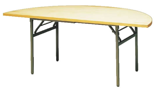 KB型 半円テーブル KBH1800【代引き不可】【会議室テーブル】【食堂用テーブル】【会議テーブル】【折りたたみ式】【業務用】