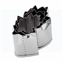 SA18-8本職用厚口抜型 菊の葉 小(No,3)【抜き型】【飾り型】【焼き型】【型抜き　野菜】【業務用】