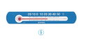 マグネットサーモ・ミニ TG-2526 (ヨコ型)【乾湿球湿度計】【thermometer】【業務用】