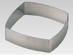 18-10アントルメリング 正方A型 3103-20 【ケーキリング・セルクルリング】【製菓用品 製パン用品】【製菓用型】【18-10ステンレス】【業務用】