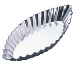 【メール便配送可能】18-8タルトレット波型(ボート型) PP-633 小 【タルト型 パイ型】【ケーキ型 洋菓子焼型 】【製菓用品 製パン用品】【製菓用型】【18-8ステンレス】【業務用】