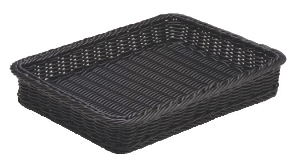 樹脂製太渕ディスプレイかご 黒 小 91-025B 【かご バスケット】【製菓用品 製パン用品】【販売トレー バスケット POP】【業務用】