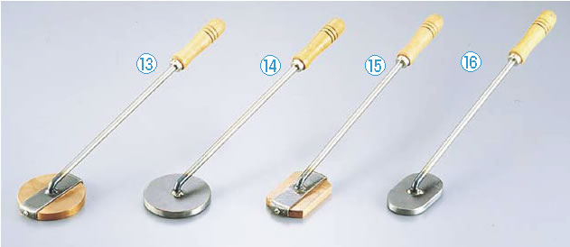 木柄キャラメライザー 銅小判 【焼印ゴテ】【製菓用品】【和菓子用品 アメ細工類】【業務用】