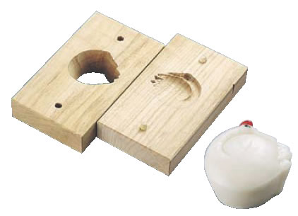 手彫物相型(上生菓子用) 鶴 【手彫り物相型】【引菓子 小物 季節物】【製菓用品】【和菓子用品 アメ細工類】【業務用】