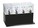ジャスティNAシロップディスペンサー 4連 M 【代引き不可】【喫茶用品 かき氷用品】【かき氷】【業務用】
