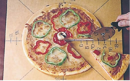 AM ピザスライス カッティングガイド MPCUT-6(6等分用) 【ピザ用品】【ファーストフード関連品】【ピッ..