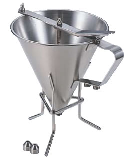 デバイヤー 18-10スリーウェイドロッパー (スタンド付) 【代引き不可】【種おとし ディポジッター】【軽食 鉄板焼用品】【お好み焼き 鉄板焼】【18-10ステンレス】【De BUYER】【業務用】