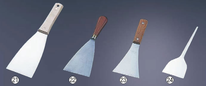 木柄インクヘラ 小 【スクレーパー へら スパチュラ】【鉄板焼小物】【軽食 鉄板焼用品】【お好み焼き 鉄板焼】【業務用】