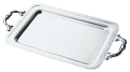 SW18-8モンテリー角盆 20インチ (手付)【バイキング ビュッフェ】【バンケットウェア】【皿】【18-8ステンレス】【業務用】