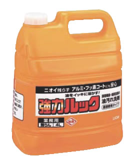 ライオン 業務用強力ルック(油汚れ洗剤) 4L【掃除用品】【清掃用品】【洗剤】【業務用】