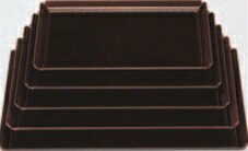 若狭長手盆 溜底黒塗 尺5寸【お盆】【会席盆】【懐石盆】【和食盆】【敷膳】【御膳盆】【-55-35】