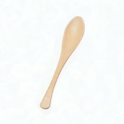 ■10セット■（小）かゆスプーン　ベージュ金たたき■10セット■
